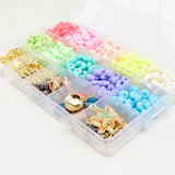 730Pcs Polymer Clay Beads Jewelry Making DIY Kit