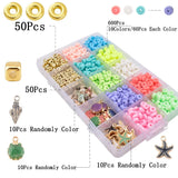 730Pcs Polymer Clay Beads Jewelry Making DIY Kit