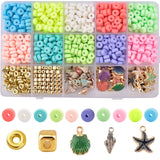 730Pcs Polymer Clay Beads Jewelry Making DIY Kit