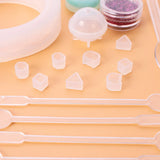 73cps Crystal Drop Gel Pendant Set Epoxy Resin Tool Set Jewelry Accessories