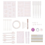 73cps Crystal Drop Gel Pendant Set Epoxy Resin Tool Set Jewelry Accessories