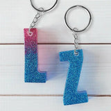 73pcs Letter Keychain Mold Kit DIY Alphabet Epoxy Mold Letter Silicone Mold