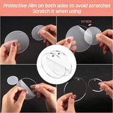 74Pcs Acrylic Circle Discs Kit Round Discs Keychain Blanks Tassel DIY