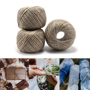 Natural Jute Twine Rope Hemp String DIY Jewelry Gift Wrapping Gardening