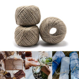 Natural Jute Twine Rope Hemp String DIY Jewelry Gift Wrapping Gardening