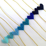 Bohemia Heart Shaped Love Rainbow Bracelet Thread Jewelry Gift