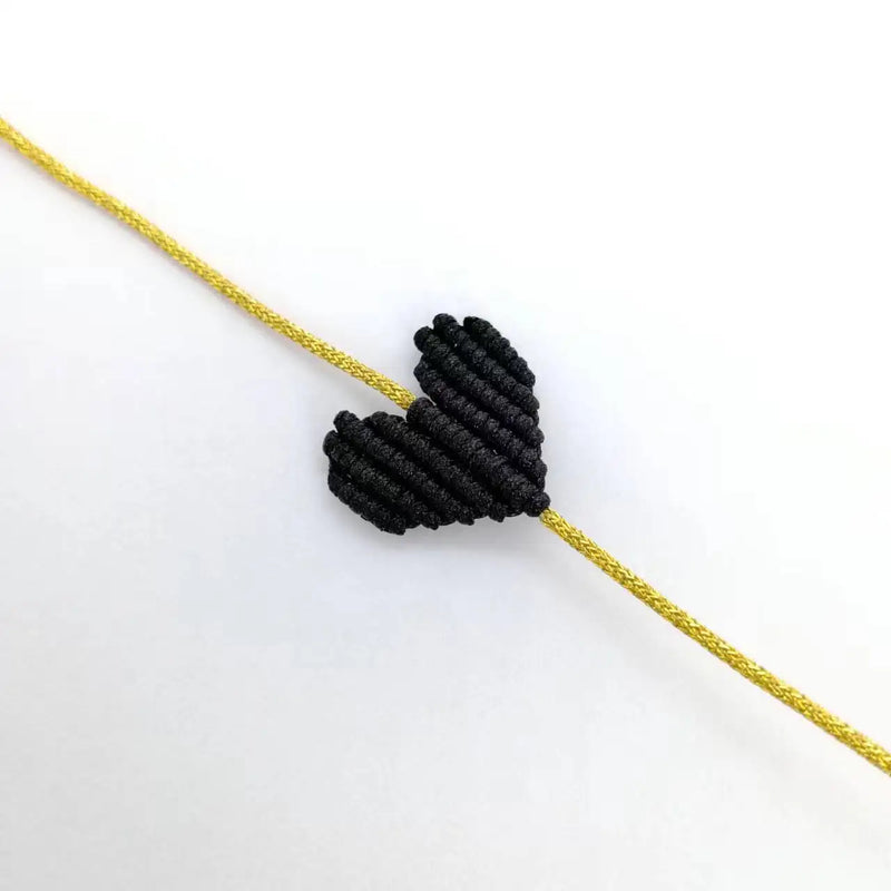 Bohemia Heart Shaped Love Rainbow Bracelet Thread Jewelry Gift