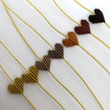 Bohemia Heart Rainbow Braided Bracelet Ladies Thread Jewelry Gift