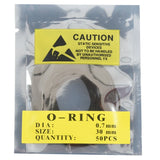 750 Pcs 0.7MM O-Ring Watch Back Gasket Rubber Seal Washers