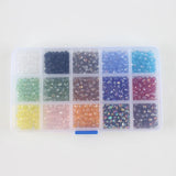 750Pcs 6MM Crystal Wheel Beads DIY Bracelet Jewelry Making Kit