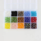 750Pcs 6MM Crystal Wheel Beads DIY Bracelet Jewelry Making Kit