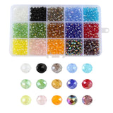 750Pcs 6MM Crystal Wheel Beads DIY Bracelet Jewelry Making Kit