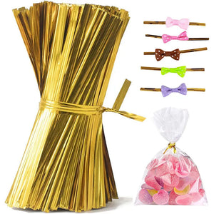 750pcs Metallic Twist Ties for Treat Candy Bags Party Cake Pops