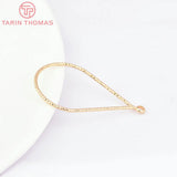 10PCS 24K Brass Rhombus Water Droplet Pendants High Jewelry Findings