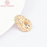 4PCS 13x18MM Brass Zircon Charms Pendants High Jewelry Making Findings
