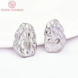 4PCS 13x18MM Brass Zircon Charms Pendants High Jewelry Making Findings