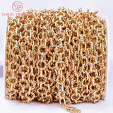 1 Meter 12MM 24K Twisted Necklace/Bracelet Chains DIY Jewelry Findings