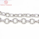 1 Meter 12MM 24K Twisted Necklace/Bracelet Chains DIY Jewelry Findings