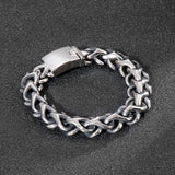 Vintage Link Chain Bracelet Stainless Steel Mens Jewelry XMAS Gift