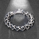 Vintage Link Chain Bracelet Stainless Steel Mens Jewelry XMAS Gift