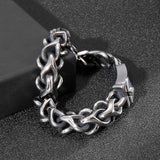 Vintage Link Chain Bracelet Stainless Steel Mens Jewelry XMAS Gift