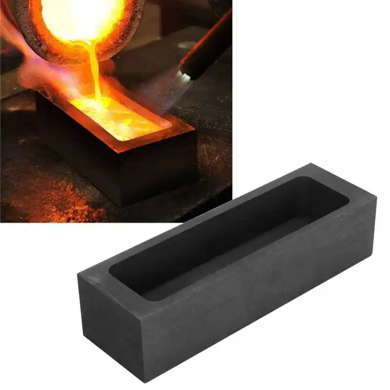 75ml Graphite Ingot Mold Rectangular for Metals Melting