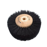 75mm Jewelry Polishing Brush Wheel 6 Row Long Hair Wood Hub