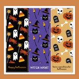 75pcs Halloween Sticker 3x9cm Sealed Label Party Supplies
