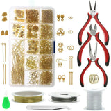 768PCS Jewelry Findings Tool Set Cutter Plier/Earring Hooks/Lobster Clasp