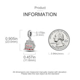 777 Lucky A Slot Machine 925 Silver Dangle Charms