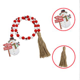 Colorful Wood Beads Curtain Straps Christmas Home Decoration