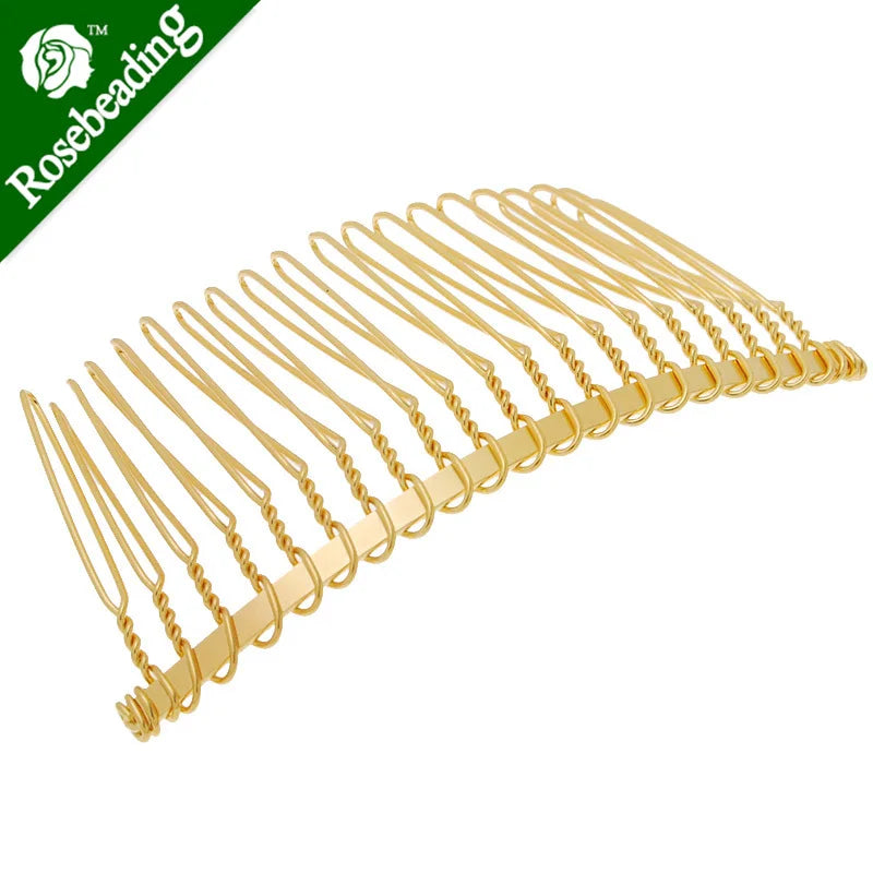 Metal Hair Comb with 20 Teeths, 20pcs/lot