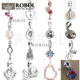 925 Sterling Silver Stylish Heart Pendant Charm