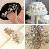 780Pcs Sew on Rhinestone Glass Rhinestone With Prong Settings