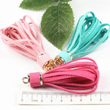 20pcs Mix Colors PU Leather Tassels for Keychains and Bags DIY Women Jewelry