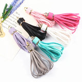 20pcs Mix Colors PU Leather Tassels for Keychains and Bags DIY Women Jewelry