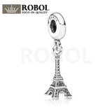925 Silver Eiffel Tower Pendant Charm Jewelry