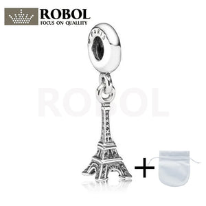 925 Silver Eiffel Tower Pendant Charm Jewelry