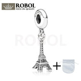 925 Silver Eiffel Tower Pendant Charm Jewelry