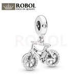 925 Sterling Silver Mini Bicycle Pendant Gift