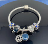 925 Sterling Silver Charm Bead Set Series for Jewelry Making