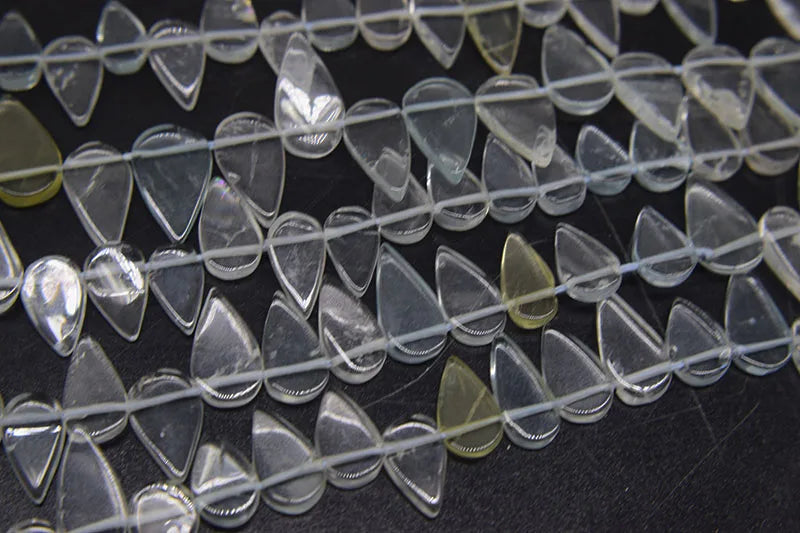 7A Aquamarine Drop Marquise Eye Beads