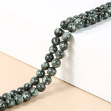 7A Green Charoite Lapis Lazuli Jades Smooth Round Beads for Bracelet Diy
