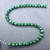 7A Stripe Malachite Beads 6-12mm Round Natural Loose Stone Bead DIY