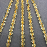 Ice Citrine Beads 100% Natural Loose Stone Diy Bracelet