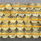 Ice Citrine Beads 100% Natural Loose Stone Diy Bracelet