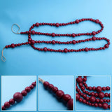 7Ft Wood Bead Garland Farmhouse Home Decor Boho Decor Wall Hanging