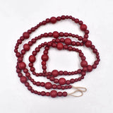 7Ft Wood Bead Garland Farmhouse Decor Christmas Tree Boho Mantel Prayer Beads