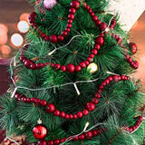 7Ft Wood Bead Garland Christmas Tree Decor Boho Mantel Wall Hanging