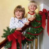 7Ft Wood Bead Garland Farmhouse Decor Christmas Tree Boho Mantel Prayer Beads